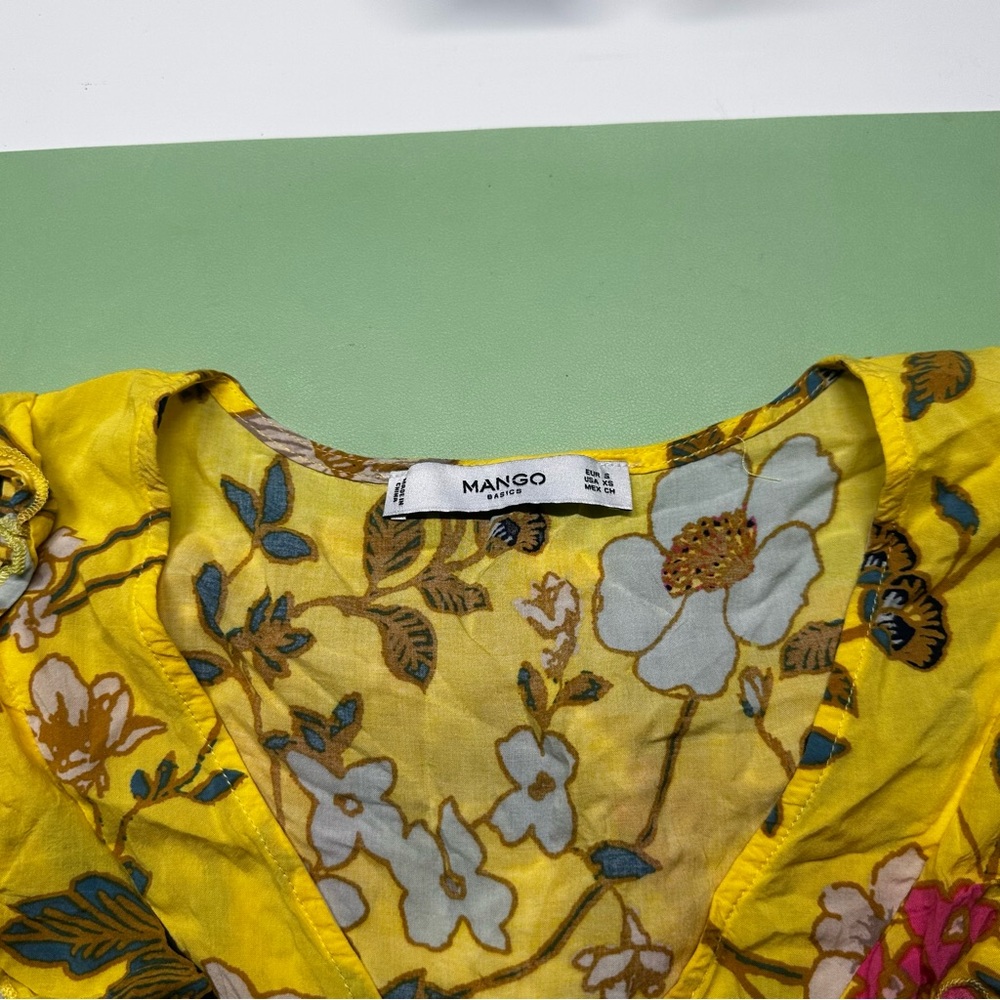 Mango Yellow Ruffled Blouse - Picture 2 of 7